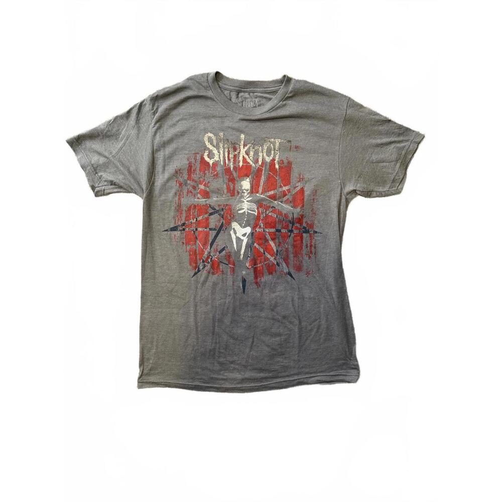 Slipknot Band Tee Gray Skeleton - Medium